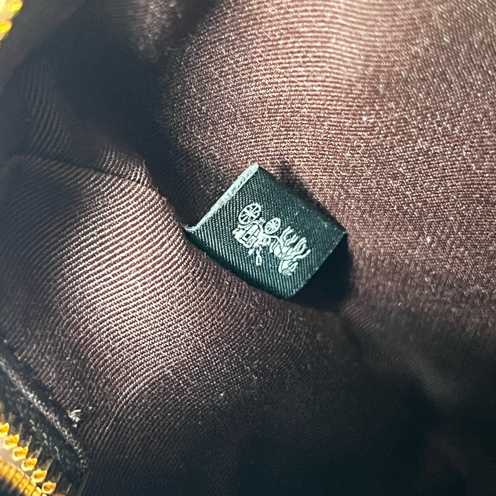 Coach Brown Suede Crossbody with Dark Brown Leather Trim and Gold Hardware - Picture 13 of 14